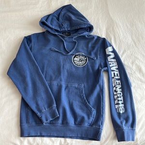 XS Blue Surf Shop Hoodie